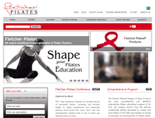 Tablet Screenshot of fletcherpilates.com